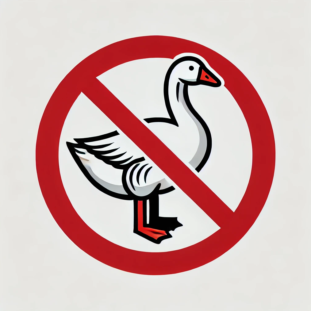 NO GEESE ALLOWED!